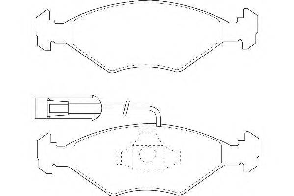 WAGNER WBP23218A Комплект тормозных колодок, дисковый тормоз