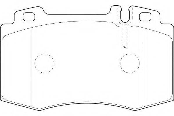 WAGNER WBP23271A Комплект тормозных колодок, дисковый тормоз