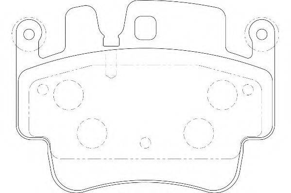 WAGNER WBP23329A Комплект тормозных колодок, дисковый тормоз