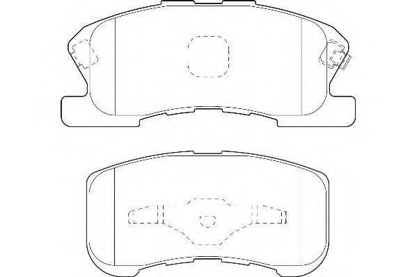 WAGNER WBP23497A Комплект тормозных колодок, дисковый тормоз