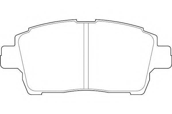 WAGNER WBP23510A Комплект тормозных колодок, дисковый тормоз