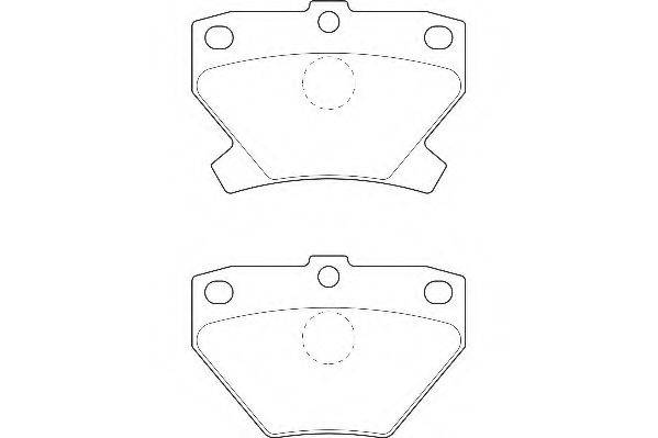 WAGNER WBP23521A Комплект тормозных колодок, дисковый тормоз