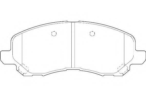 WAGNER WBP23584A Комплект тормозных колодок, дисковый тормоз