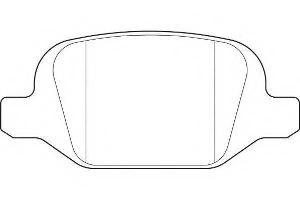 WAGNER WBP23601A Комплект тормозных колодок, дисковый тормоз