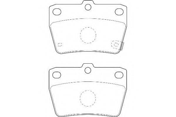 WAGNER WBP23656A Комплект тормозных колодок, дисковый тормоз