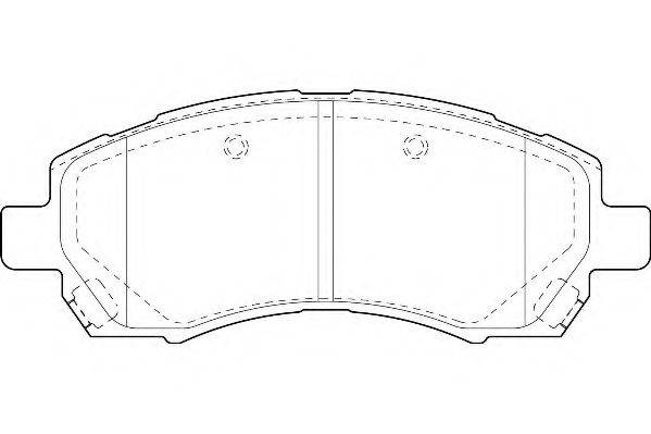 WAGNER WBP23780A Комплект тормозных колодок, дисковый тормоз