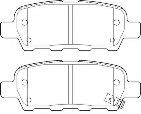 WAGNER WBP23871B Комплект тормозных колодок, дисковый тормоз