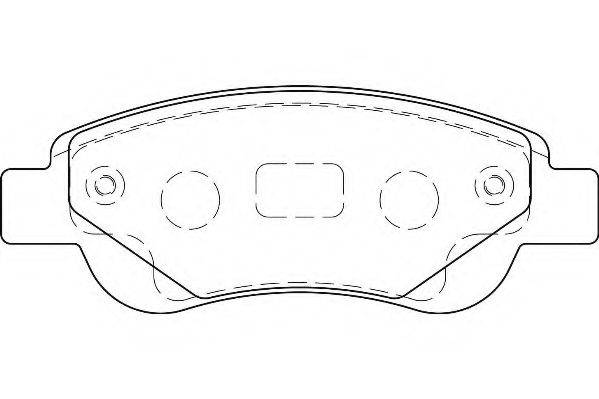 WAGNER WBP23959A Комплект тормозных колодок, дисковый тормоз