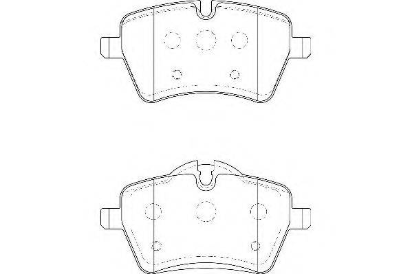 WAGNER WBP23984A Комплект тормозных колодок, дисковый тормоз