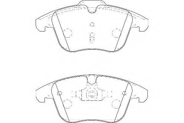 WAGNER WBP24123A Комплект тормозных колодок, дисковый тормоз