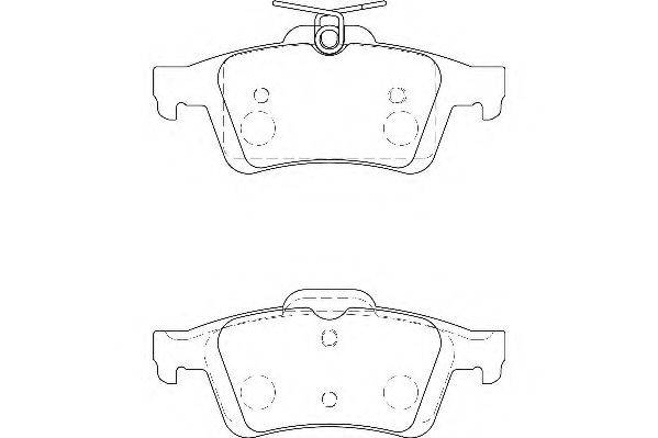 WAGNER WBP24136A Комплект тормозных колодок, дисковый тормоз