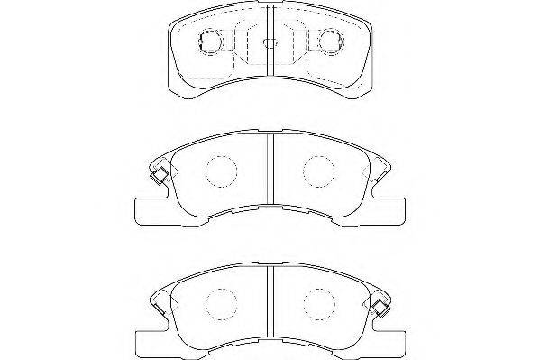 WAGNER WBP24229A Комплект тормозных колодок, дисковый тормоз