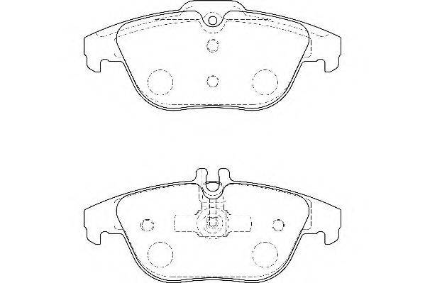 WAGNER WBP24253A Комплект тормозных колодок, дисковый тормоз