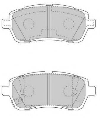 WAGNER WBP24283C Комплект тормозных колодок, дисковый тормоз