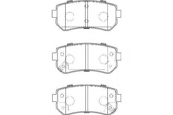 WAGNER WBP24320A Комплект тормозных колодок, дисковый тормоз