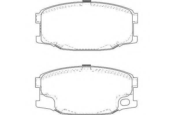 WAGNER WBP24343A Комплект тормозных колодок, дисковый тормоз