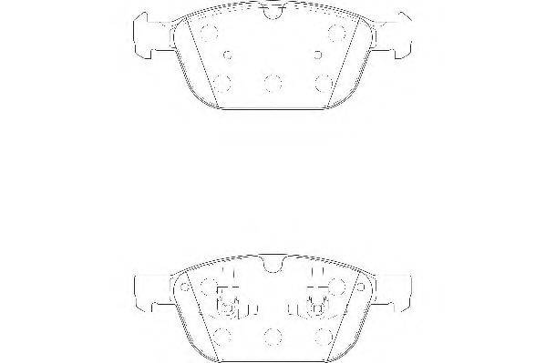 WAGNER WBP24399A Комплект тормозных колодок, дисковый тормоз