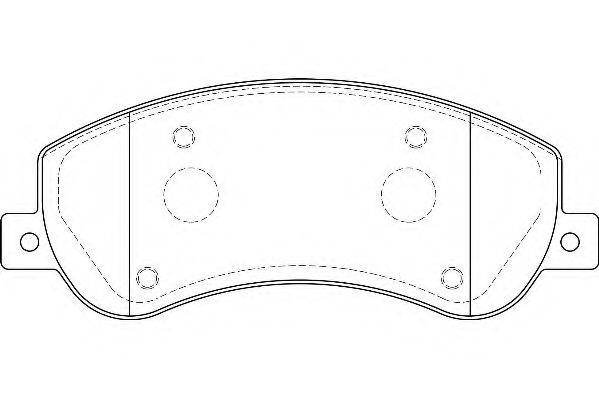 WAGNER WBP24484A Комплект тормозных колодок, дисковый тормоз