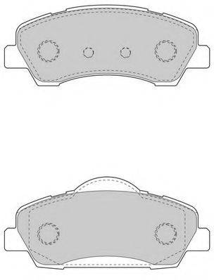 WAGNER WBP80011A Комплект тормозных колодок, дисковый тормоз