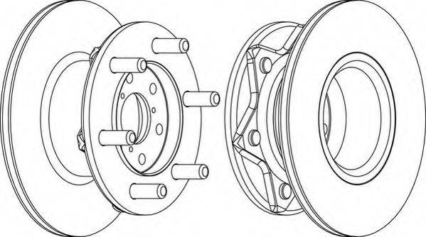 WAGNER WGR00891 Тормозной диск