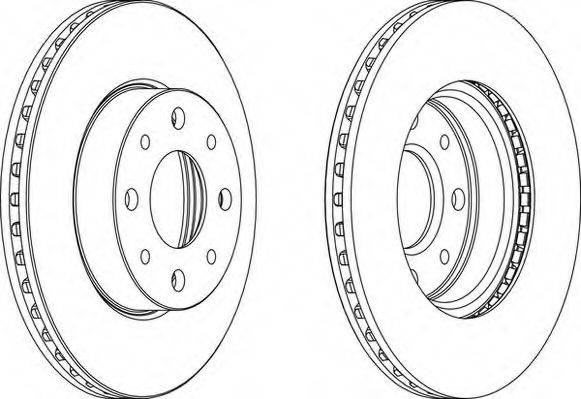 WAGNER WGR08881 Тормозной диск