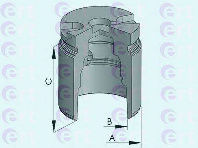 ERT 150898C Поршень, корпус скобы тормоза