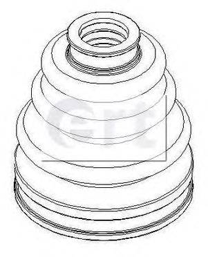 ERT 500388 Комплект пылника, приводной вал