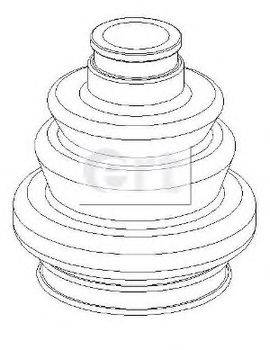 ERT 500399 Комплект пылника, приводной вал
