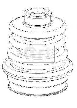 ERT 500397 Комплект пылника, приводной вал