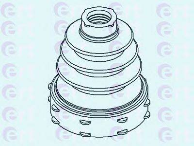 ERT 500432 Комплект пылника, приводной вал
