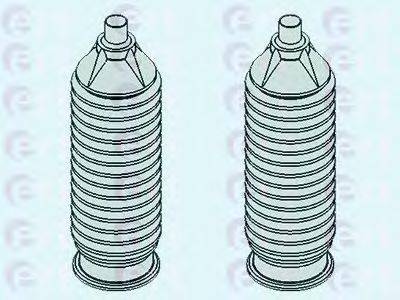 ERT 102017 Комплект пылника, рулевое управление