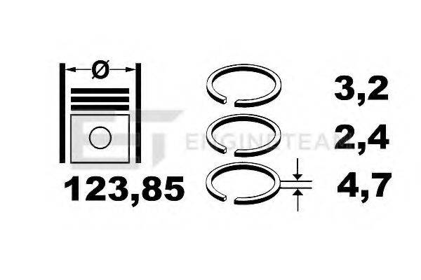 ET ENGINETEAM R1000200 Комплект поршневых колец