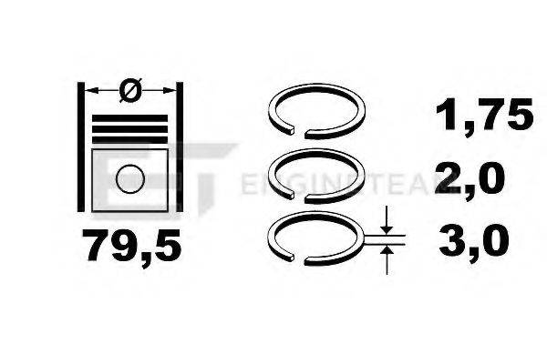 ET ENGINETEAM R1005000 Комплект поршневых колец