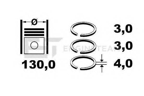 ET ENGINETEAM R1006300 Комплект поршневых колец