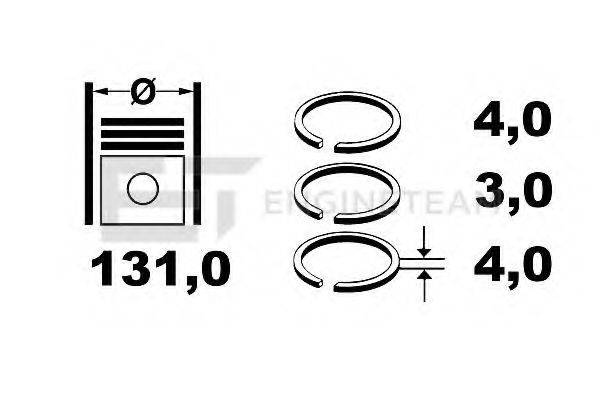 ET ENGINETEAM R1006400 Комплект поршневых колец