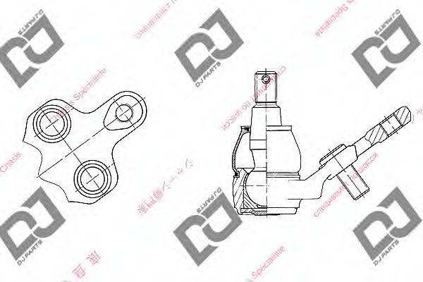 DJ PARTS DB1000 Несущий / направляющий шарнир