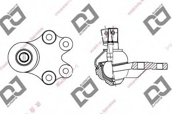 DJ PARTS DB1010 Несущий / направляющий шарнир