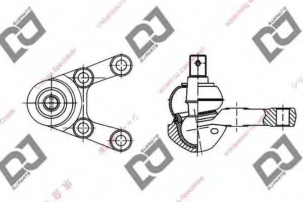 DJ PARTS DB1040 Несущий / направляющий шарнир