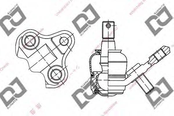 DJ PARTS DB1130 Несущий / направляющий шарнир