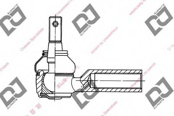 DJ PARTS DE1000 Наконечник поперечной рулевой тяги