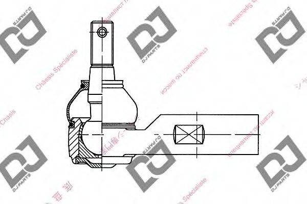 DJ PARTS DE1003 Наконечник поперечной рулевой тяги