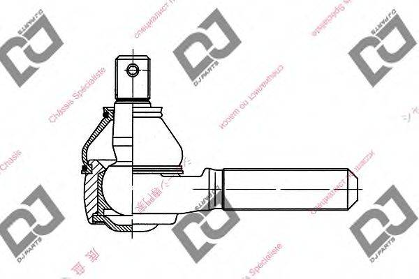 DJ PARTS DE1008 Наконечник поперечной рулевой тяги