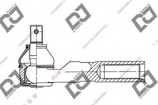 DJ PARTS DE1009 Наконечник поперечной рулевой тяги