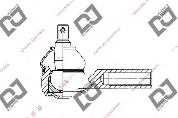 DJ PARTS DE1050 Наконечник поперечной рулевой тяги