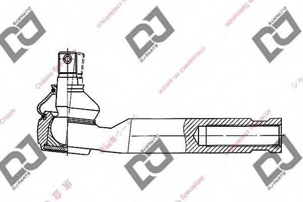 DJ PARTS DE1074 Наконечник поперечной рулевой тяги