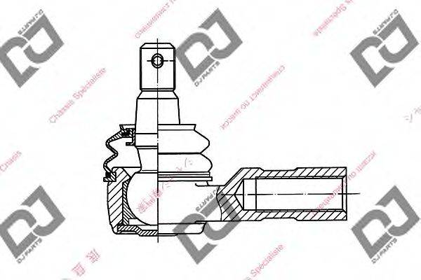 DJ PARTS DE1084 Наконечник поперечной рулевой тяги