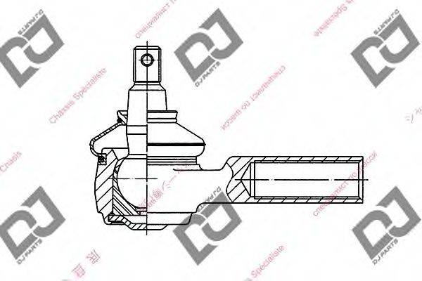 DJ PARTS DE1086 Наконечник поперечной рулевой тяги