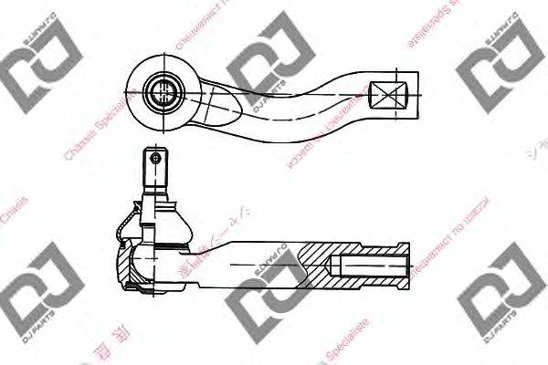 DJ PARTS DE1301 Наконечник поперечной рулевой тяги