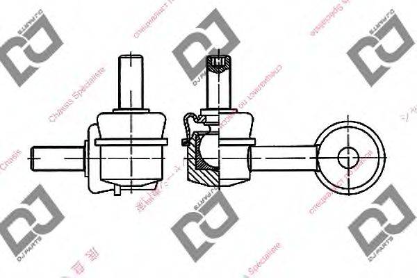 DJ PARTS DL1026 Тяга / стойка, стабилизатор