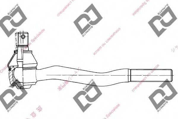 DJ PARTS DE1284 Наконечник поперечной рулевой тяги